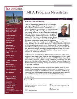 January 2013 Newsletter
