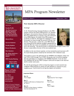 September 2014 Newsletter
