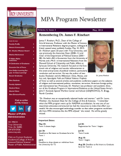 May 2015 Newsletter