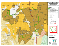Map - Trout Creek Wilderness Study Areas and Status of Wilderness Characteristic Inventory Units