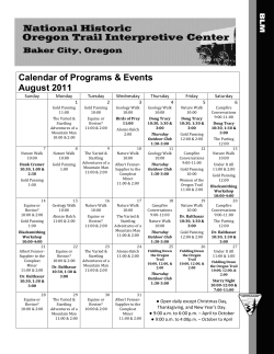 NHOTIC August 2011 Calendar