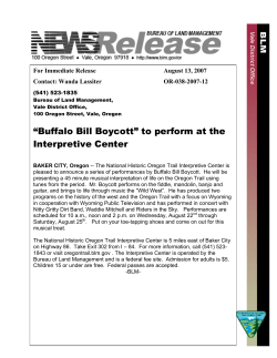 Buffalo Bill Boycott to perform at the Interpretive Center