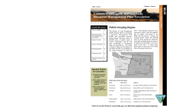 Eastern Washington Management Plan Newsletter - Issue I