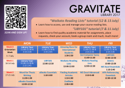 General library tutorials (for anybody)