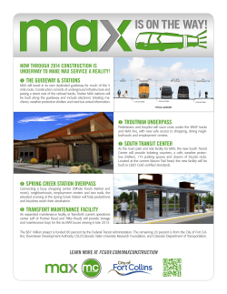 Download the Mason Corridor and MAX construction flyer