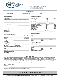 Development Review Application