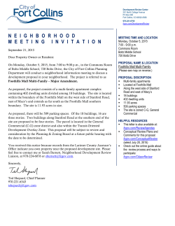 Foothills Mall Multi-Family