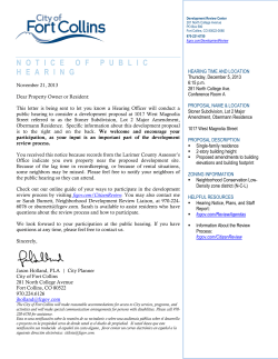 Stoner Subdivision Major Amendment