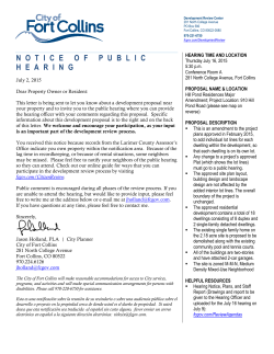 Hill Pond Residences Major Amendment
