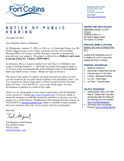 Mulberry and Lemay Crossing Filing No. 3