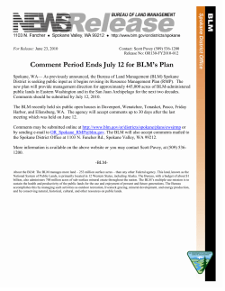 BLM accepting scoping comments for the Eastern Washington and San Juan RMP through July 12, 2010.