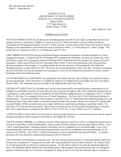 April 2012 Sale Notice