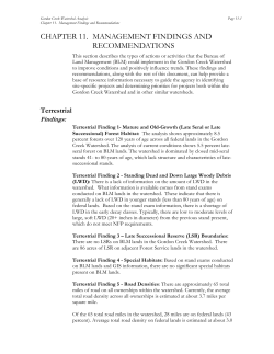 Chapter 11: Management Findings and Recommendations