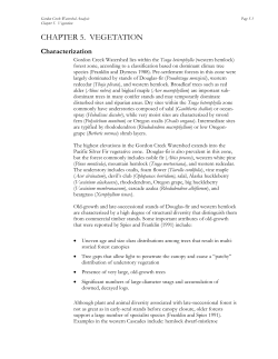 Chapter 5: Vegetation