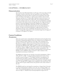 Chapter 4: Hydrology