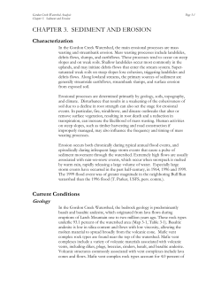 Chapter 3: Sediment and Erosion