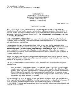 Red Butte Commercial Thinning