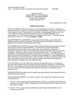 Elementary Watson Commercial Thinning amp; Density Management