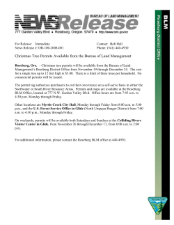 Christmas Tree Permits Available from the Bureau of Land Management (2007)