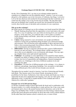 Kelly Hsiao's Student Experience Report