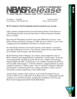 BLM Volunteers Win Presidential and Secretarial Service Awards