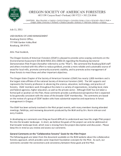 Oregon Society of American Foresters