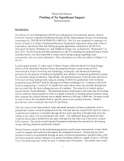 Newberry EGS Finding of No Significant Impact