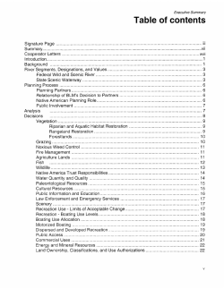 Table of Contents