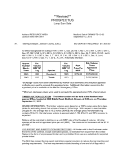 Sterling Sweeper, September Timber Sale