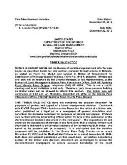 December Sales Notice