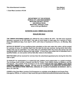 East West Junction Extended 32 Day Sale Notice