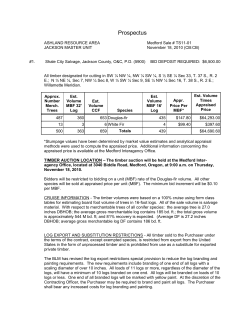 Full Prospectus Shale City Salvage Timber Sale