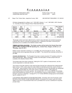 Full Prospectus Regor Thin Timber Sale
