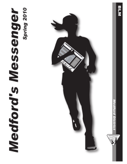 Medford's Messenger - Spring 2010
