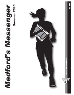 Medford's Messenger - Summer 2010