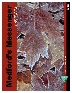 Medford's Messenger - Fall 2012