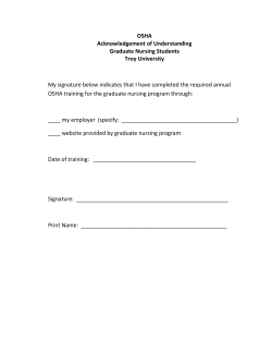 OSHA Signature Form