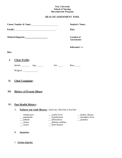 Health Assessment Tool