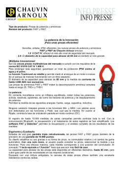 Download - Comunicado de Prensa - Pinzas F407 & F607