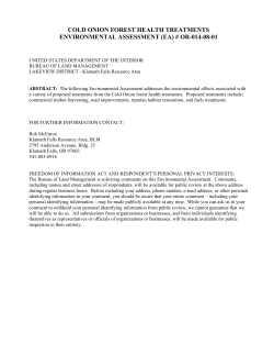 Cold Onion Forest Health Treatments EA