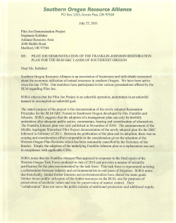 Southern Oregon Resource Alliance