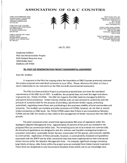 Association of O&C Counties