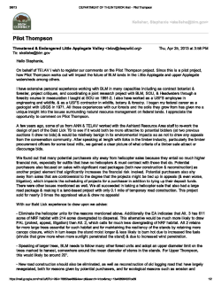 Threatened and Endangered Little Applegate Valley (TELAV)