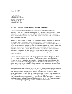 KS Wild et al. EA Comments