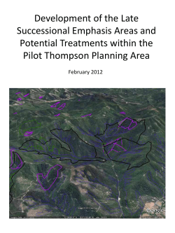 Late-Successional Emphasis Areas Development (2.22.12)