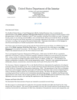 Middle Applegate Pilot Thompson Scoping Notice #1