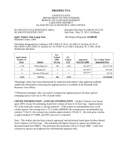 Spike Timber Sale Prospectus