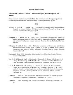 Faculty Publications (Journal Articles, Conference Papers, and Book Chapters)