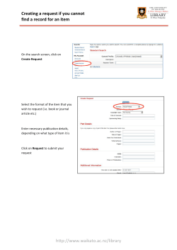 Create Request