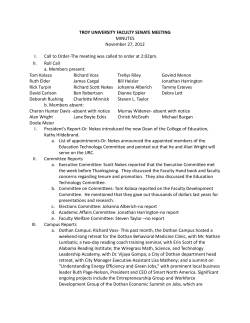 Minutes - November 27, 2012